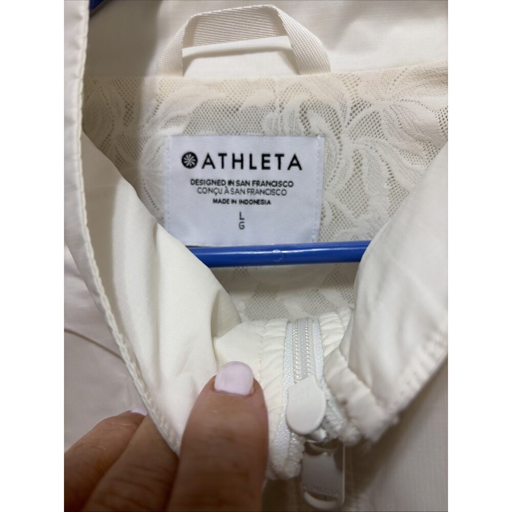 Athleta | Sightseer Lace Jacket, Magnolia White Large Great Condition - Picture 2 of 10